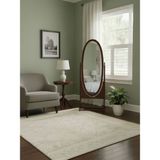 Gazzini Furniture Rivoli Ayaklı Ahşap Oval Boy Aynası 58X165 - Ceviz