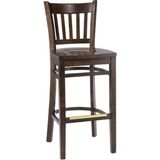 Gazzini Furniture Roma Ahşap Ceviz Bar Sandalyesi