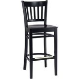 Gazzini Furniture Roma Ahşap Siyah Bar Sandalyesi