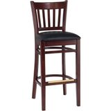 Gazzini Furniture Roma Koyu Ceviz Bar Sandalyesi