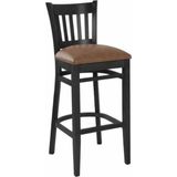 Gazzini Furniture Roma Siyah Bej Bar Sandalyesi