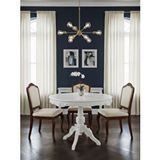 Gazzini Furniture Royal King İngiliz Still Yuvarlak Ahşap Oymalı Yemek Masası Çok Renkli