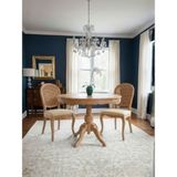 Gazzini Furniture Royal King Ingiliz Still Yuvarlak Ahşap Oymalı Yemek Masası - Naturel - 120x120