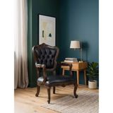 Gazzini Furniture Royal Klasik Ahşap Işlemeli Berjer - Ceviz