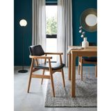 Gazzini Furniture Royce Kolçaklı Ahşap Sandalye - Natural