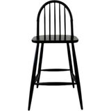 Gazzini Furniture Rustica Ahşap Siyah Bar Sandalyesi
