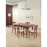 Gazzini Furniture Rustik Açılır Yemek Masası 80X120 - Ceviz - 120 x 80