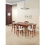 Gazzini Furniture Rustik Açılır Yemek Masası 80x120 Ceviz