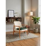 Gazzini Furniture Tai Iskandinav Ahşap Kolçaklı Berjer - Naturel