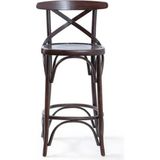 Gazzini Furniture Thonet Ahşap Koyu Ceviz Bar Sandalyesi