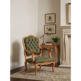 Gazzini Furniture Throne Fransız Still Klasik Ahşap Berjer - Naturel