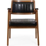 Gazzini Furniture Tokyo Kolçaklı Ahşap Sandalye - Ceviz