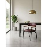 Gazzini Furniture Valen Exclusive Kolçaklı Metal Sandalye - Bordo