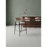 Gazzini Furniture Valen Metal Bar Sandalyesi - Siyah - Beyaz