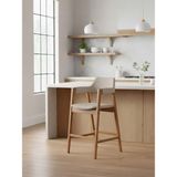 Gazzini Furniture Vector Ahşap Bar Sandalyesi - Natural