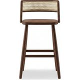 Gazzini Furniture Venosa Hazeranlı Ahşap Bar Sandalyesi - Ceviz