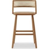 Gazzini Furniture Venosa Hazeranlı Ahşap Bar Sandalyesi - Natural