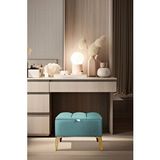 Gazzini Furniture Vetra Mini Gold Royal Sandıklı Dekoratif Puf Çok Renkli