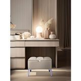 Gazzini Furniture Vetra Mini Silver Royal Sandıklı Dekoratif Puf Çok Renkli