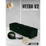 Gazzini Furniture Vetra V2 Sandıklı Puf Yeşil Dilimli Model Sandıklı Bench Sandıklı Yatak Ucu Bankı - 40 x 140cm