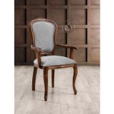 Gazzini Furniture Victoria Kolçaklı Ahşap Oymalı Country Sandalye