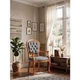 Gazzini Furniture Victoria Kolçaklı Klasik Ahşap Berjer Çok Renkli