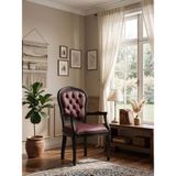 Gazzini Furniture Victoria Kolçaklı Klasik Ahşap Berjer - Siyah