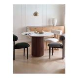 Gazzini Furniture Vintage Yuvarlak Ahşap Bohem Masa 110x110