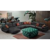 Gazzini Furniture Yeşil Kare Chester Model Kapitoneli Orta Puf - 73 x 73