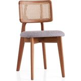 Gazzini Furniture Zeus Bambu Hazeranlı Ahşap Bohem Sandalye - Natural