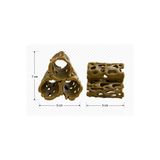 GB AQUA Karides Saklanma Mağarası 3D Baskı Cüce Vatoz Mağarası Akvaryum Dekoru 7x5 cm