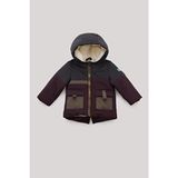 GB Baby Bg Store Erkek Bebek Gri Kapüşonlu Mont Uzun Kol Slim Fit Günlük Kullanım İçin - 18 Ay