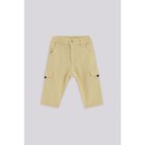 GB Baby Bg Store Erkek Bebek Kargo Cepli Ekru Pantolon %100 Pamuk Lastikli Model - 6 Ay