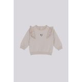 GB Baby Ekru Renkli Bg Store Kız Bebek Eşofman Takım %95 Pamuk %5 Elastan Rahat Ve Şık - 18 Ay