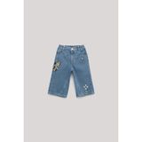 GB Baby Kız Bebek Denim Pantolon Yumuşak Pamuk Kumaşlı Esnek Model ile Rahat ve Şık - 9 Ay