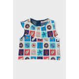 Gb Baby Layette Kız Bebek Desenli Bluz - 6 Ay