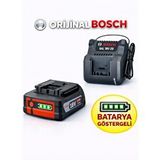Gba 18v 2.0 Ah Dolum Göstergeli Batarya + Bosch Gal 18 20 Şarj Cihazı