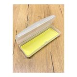 GBN Numaralı Gözlük Kılıfı Çizilme Önleyici Gözlük Kabı Kurum Gözlük Kılıfı Sarı 14x4 Cm