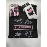 GC GÖKHAN CLUB Blackpink T-Shirt Cüzdan Çorap Kombin - Koyu Kahverengi - 11 - 12 Yaş