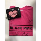 GC GÖKHAN CLUB Blackpink T-Shirt Cüzdan Kombin - Pembe - Turkuaz - Mor - 7 - 8 Yaş