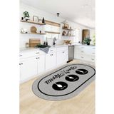 G&C HOME Dijital Kaymaz Yıkanabilir Modern HASIR desenli Mutfak Halısı Salon Halısı Yolluk