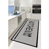 G&C HOME Dijital Kaymaz Yıkanabilir Modern İskandinav Mutfak Halısı Salon Halısı Yolluk