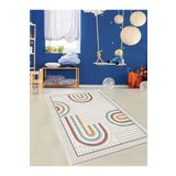 G&C HOME Dijital Kaymaz Yıkanabilir Modern Renkli Çocuk Halısı Mutfak Halısı Salon Halısı Yolluk