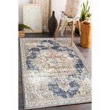 G&C HOME Vintage Dijital Baskı Yıkanabilir Kaymaz Taban Salon Mutfak Balkon Halısı Yolluk