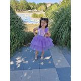 GÇ Kids Kız Çocuk Lila Tütü Elbise - 2 Yaş