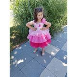 GÇ Kids Kız Çocuk Pembe Barbie Tütü Elbise - 2 Yaş - Açık Pembe - Koyu Pembe