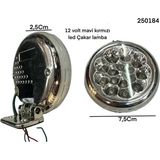 Gcstore 1ADET 12 Volt Mavi / Kırmızı Animasyonunu Yanıp Sönen LED Lamba Yapıştırma ve Vidalı Olabiliyor