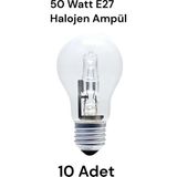 GcTech 50 Watt E27 Halojen Ampul 10 Adet