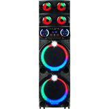 Gd-2126 Dijital Led Göstergeli Fm Radyolu Mikrofonlu Rgb Tws Çift 12 İnç Stereo Bass Kablosuz Karaoke Hoparlör