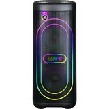 GD-2611 Dijital LED Göstergeli Mikrofonlu Rgb Tws Çift 6.5 Inç Stereo Bass Kablosuz Karaoke Hoparlör Siyah - Antrasit